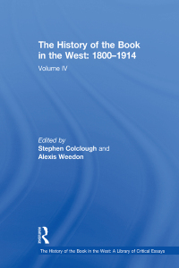 Cover image: The History of the Book in the West: 1800–1914 1st edition 9780754627760