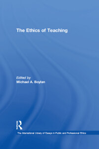 Imagen de portada: The Ethics of Teaching 1st edition 9780754624653