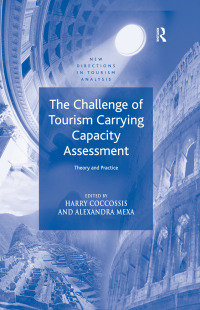 Imagen de portada: The Challenge of Tourism Carrying Capacity Assessment 1st edition 9780754635697