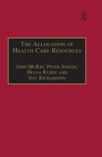 Imagen de portada: The Allocation of Health Care Resources 1st edition 9780367605186