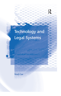 Titelbild: Technology and Legal Systems 1st edition 9780367603939