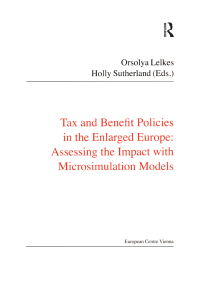 Omslagafbeelding: Tax and Benefit Policies in the Enlarged Europe 1st edition 9781138467224