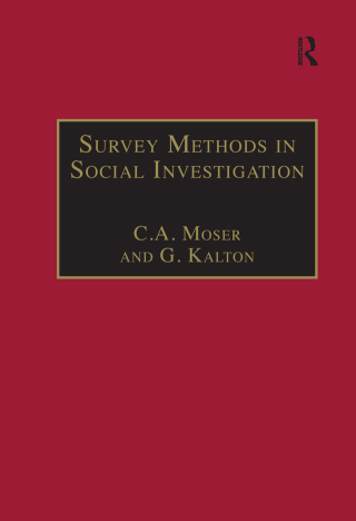 Immagine di copertina: Survey Methods in Social Investigation 1st edition 9781855214729