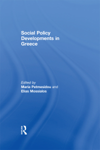 Cover image: Social Policy Developments in Greece 1st edition 9780754643708