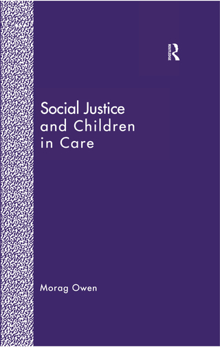 Imagen de portada: Social Justice and Children in Care 1st edition 9781856283724