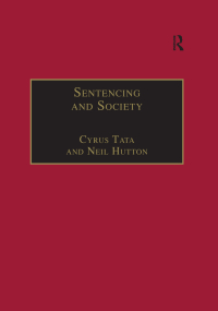 Cover image: Sentencing and Society 1st edition 9780367604714