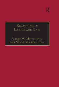 Cover image: Reasoning in Ethics and Law 1st edition 9780754610458