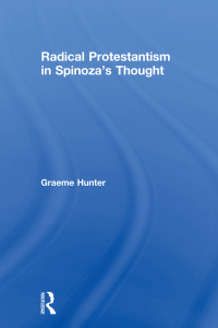 Imagen de portada: Radical Protestantism in Spinoza's Thought 1st edition 9781138256392