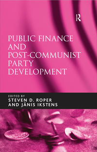 Imagen de portada: Public Finance and Post-Communist Party Development 1st edition 9781138275522