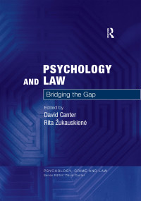 Imagen de portada: Psychology and Law 1st edition 9780754626565