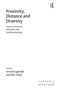 Cover image: Proximity, Distance and Diversity 1st edition 9780754640745