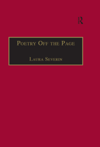 Imagen de portada: Poetry Off the Page 1st edition 9780754636687