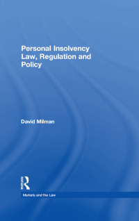 Imagen de portada: Personal Insolvency Law, Regulation and Policy 1st edition 9781138257573