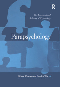 Cover image: Parapsychology 1st edition 9780754624509