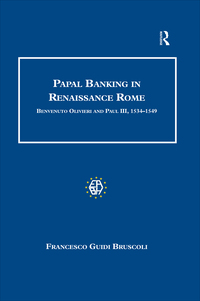 Cover image: Papal Banking in Renaissance Rome 1st edition 9781138252646