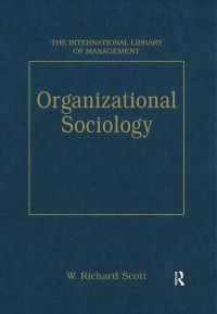 Imagen de portada: Organizational Sociology 1st edition 9781855214064