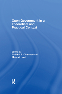 Cover image: Open Government in a Theoretical and Practical Context 1st edition 9780754646426