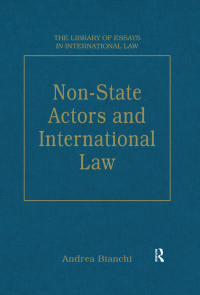 Imagen de portada: Non-State Actors and International Law 1st edition 9780754628330