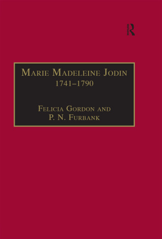 Cover image: Marie Madeleine Jodin 1741–1790 1st edition 9780754602248