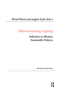 صورة الغلاف: Mainstreaming Ageing 1st edition 9781138401471