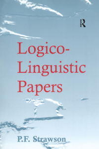 Imagen de portada: Logico-Linguistic Papers 1st edition 9780754637257