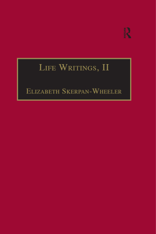 Cover image: Life Writings, II 1st edition 9780754602095