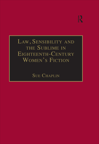 Imagen de portada: Law, Sensibility and the Sublime in Eighteenth-Century Women's Fiction 1st edition 9780754633068