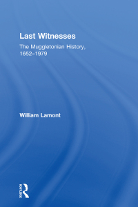 Immagine di copertina: Last Witnesses 1st edition 9780754655329