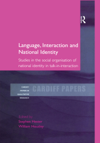 Imagen de portada: Language, Interaction and National Identity 1st edition 9781138258112