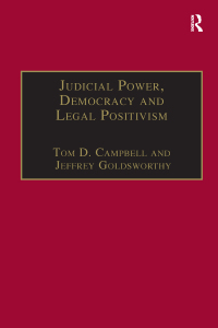 Cover image: Judicial Power, Democracy and Legal Positivism 1st edition 9780754620617