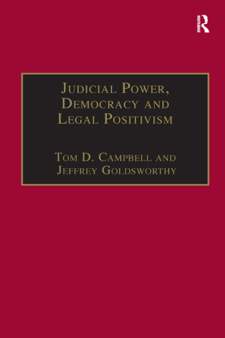 Titelbild: Judicial Power, Democracy and Legal Positivism 1st edition 9780754620617