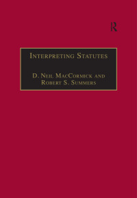 Cover image: Interpreting Statutes 1st edition 9781138247277