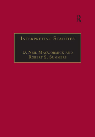 Imagen de portada: Interpreting Statutes 1st edition 9781138247277