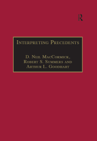 Imagen de portada: Interpreting Precedents 1st edition 9781138270244