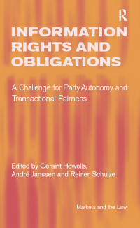 Titelbild: Information Rights and Obligations 1st edition 9781138257122