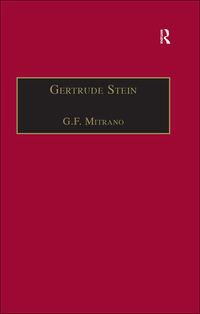 Cover image: Gertrude Stein 1st edition 9780754652342