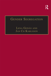 Cover image: Gender Segregation 1st edition 9780754644538