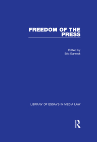 Omslagafbeelding: Freedom of the Press 1st edition 9780754627821