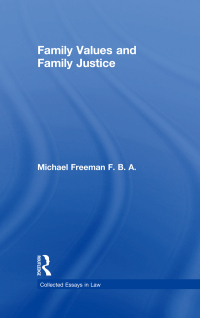 صورة الغلاف: Family Values and Family Justice 1st edition 9780754626633