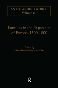 Cover image: Families in the Expansion of Europe,1500-1800 1st edition 9780860785200
