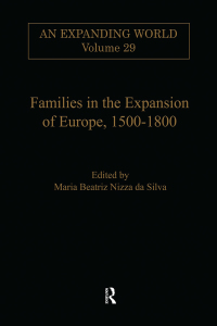 Omslagafbeelding: Families in the Expansion of Europe,1500-1800 1st edition 9780860785200