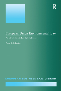 Imagen de portada: European Union Environmental Law 1st edition 9781138268937