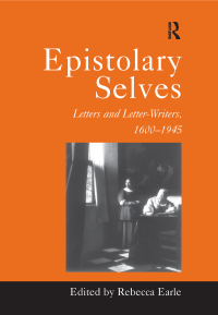 Cover image: Epistolary Selves 1st edition 9780367888206