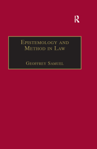 Cover image: Epistemology and Method in Law 1st edition 9781855215993
