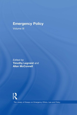 表紙画像: Emergency Policy 1st edition 9781409440772