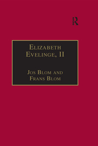 Cover image: Elizabeth Evelinge, II 1st edition 9780754604440