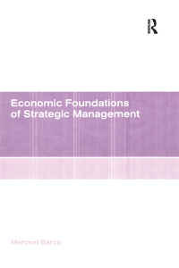 Cover image: Economic Foundations of Strategic Management 1st edition 9780754630012