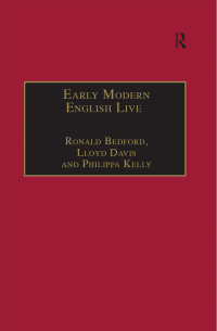 Cover image: Early Modern English Lives 1st edition 9780754652953