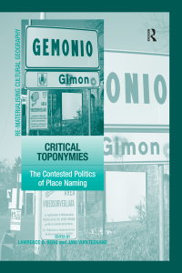 Cover image: Critical Toponymies 1st edition 9780754674535