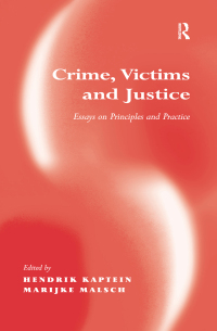 Cover image: Crime, Victims and Justice 1st edition 9780754623540